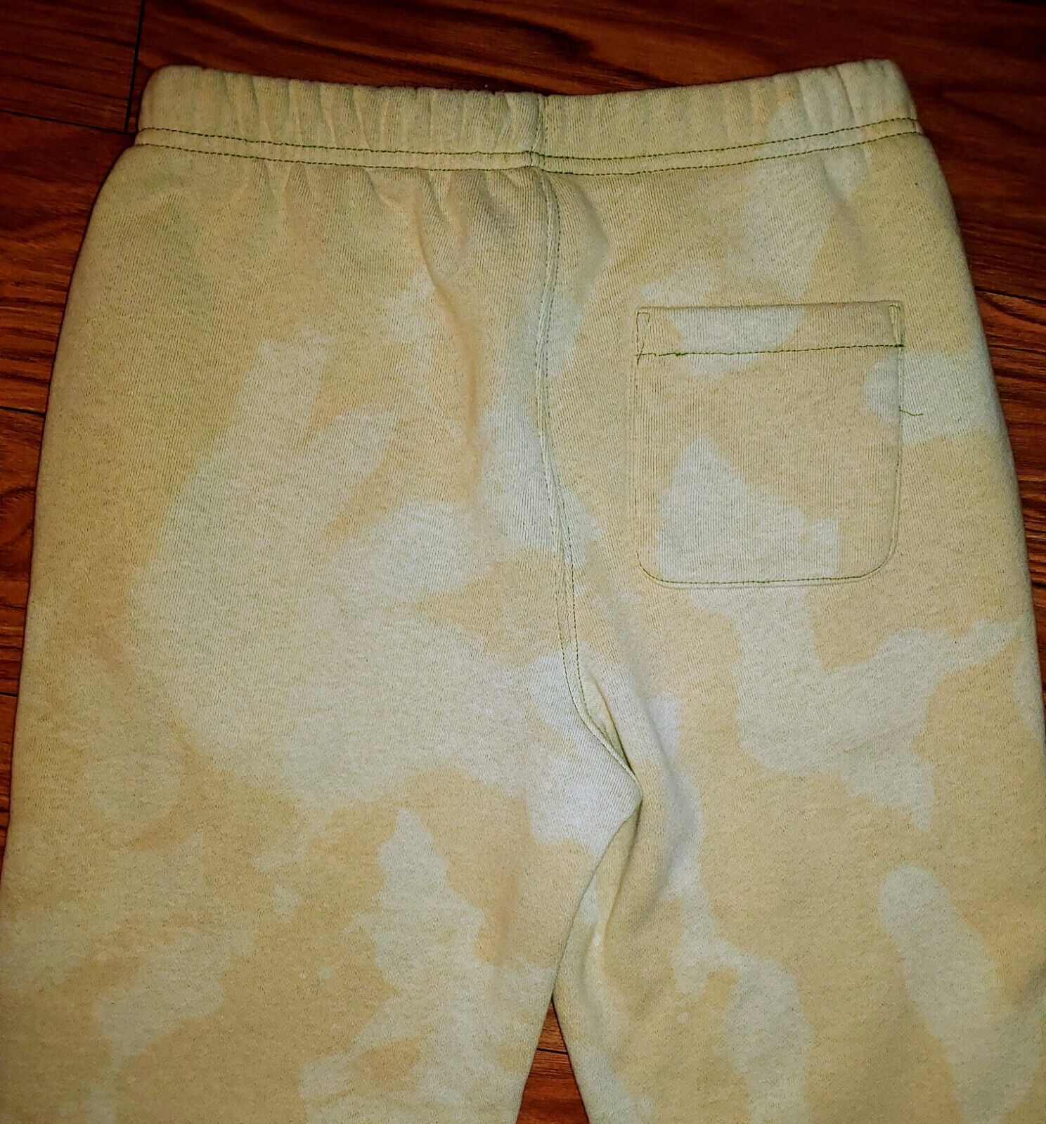 Champion Preloved Reverse Weave Camo Tie Dye Tan & Cream Sweatpants Fleece Joggers Size XS