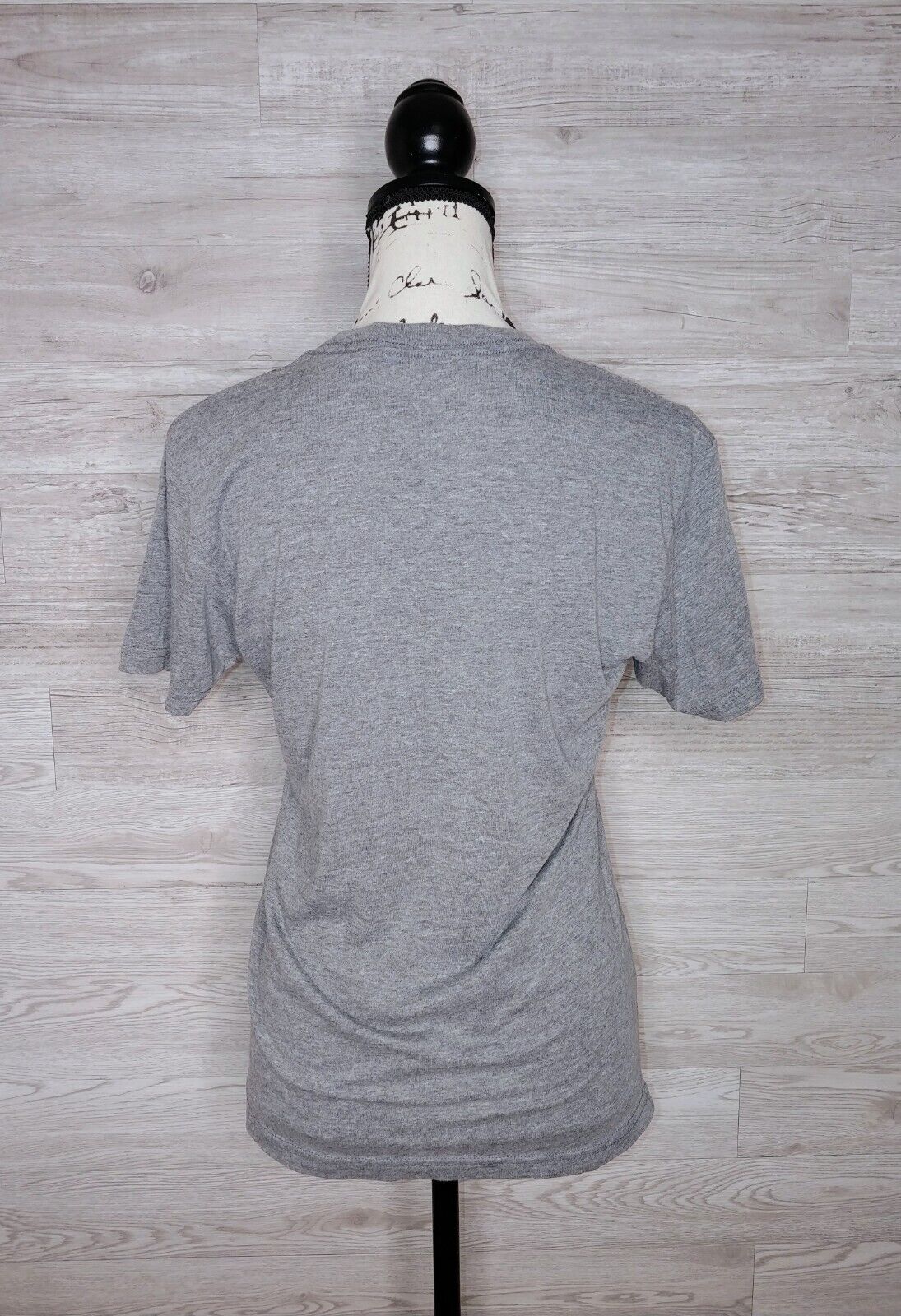 PIMPIN JOY Women's Preloved Heather Grey Tee Shirt Size Small