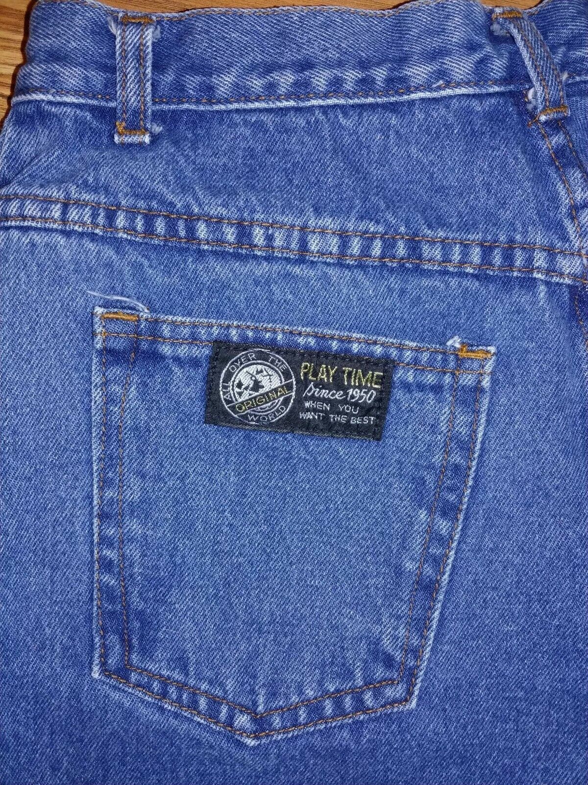 VINTAGE Preloved Lee/Levis 80s Play Time High Rise Tapered Denim Mom Jeans Size 11/12