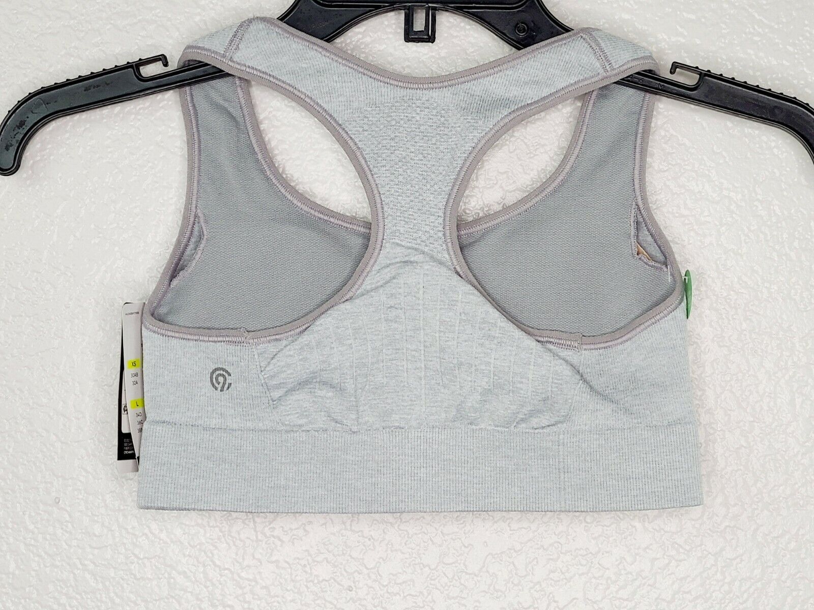 Champion C9 Duo Dry Women's Gray Heather Seamless Sports Bra Size XS