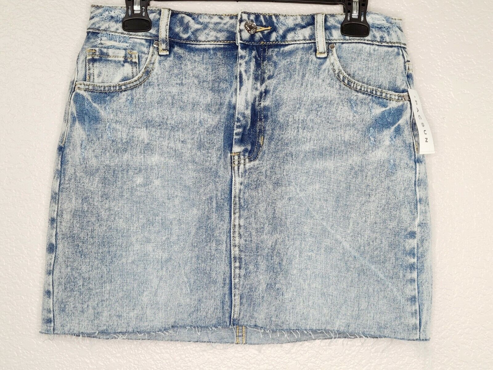 PacSun Los Angeles Women's Amma Wash Short Blue Jean Skirt Size 28