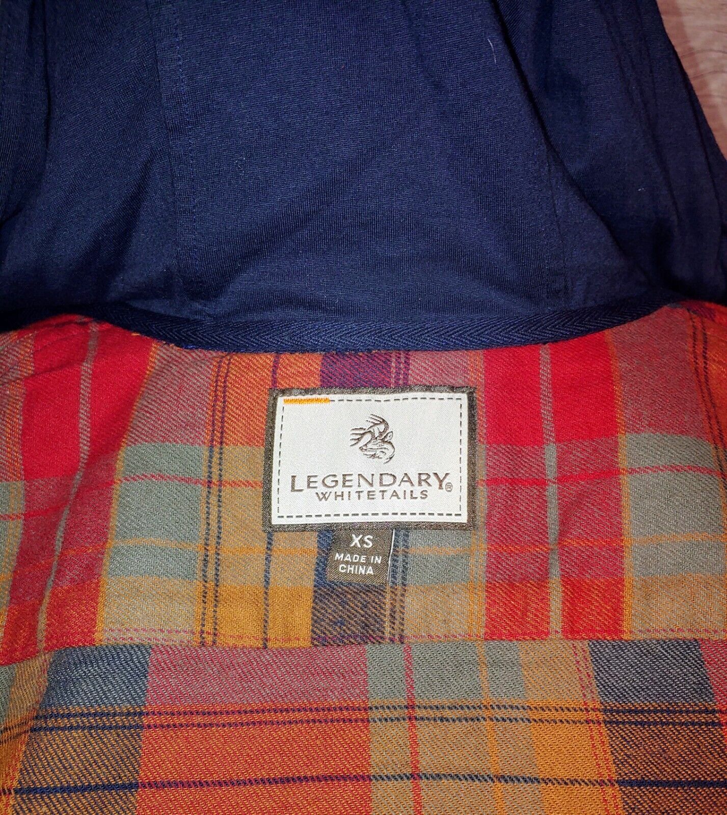 Legendary Whitetails Women's Preloved Hooded Plaid Flannel Button Up Long Sleeve Size XS