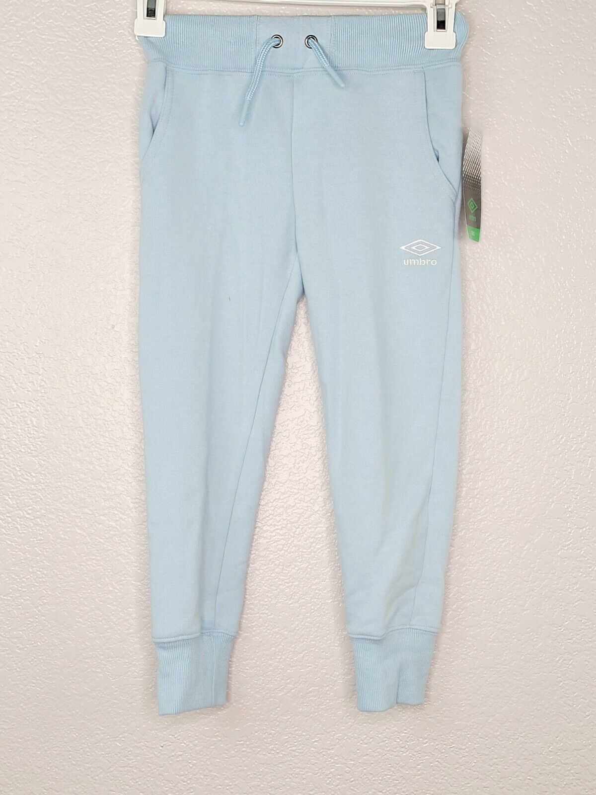 Umbro Girl’s Baby Blue Athletic Jogger Sweatpants with Pockets Size XS (4-5)