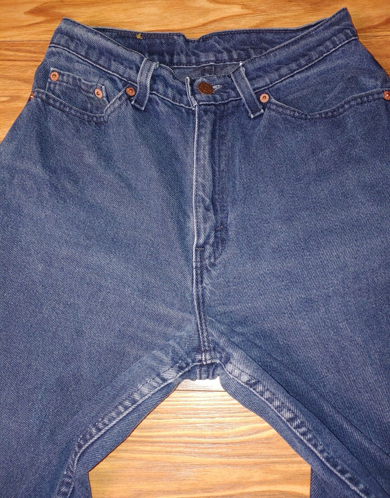 Vintage  80s & 90s Preloved LEVIS 512 Slim Fit Tapered Leg Dark Wash Denim Jeans Size 9 Med