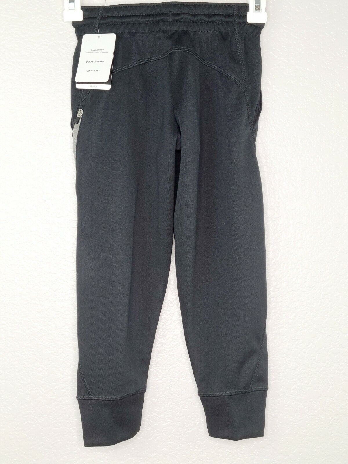 Champion C9 Duo Dry Boys' Black Durable Fabric Athletic Pants Size XS (4-5)