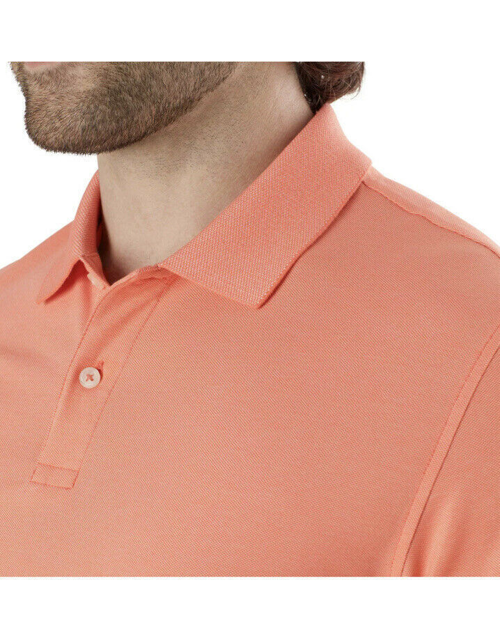 Member's Mark Men's Salmon Classic Fit Stretch Cotton Pique Polo Size Small