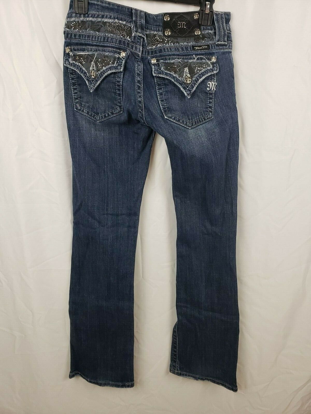 Miss Me Women's Preloved Bootcut Low Rise Medium Wash Denim Jeans Size 28