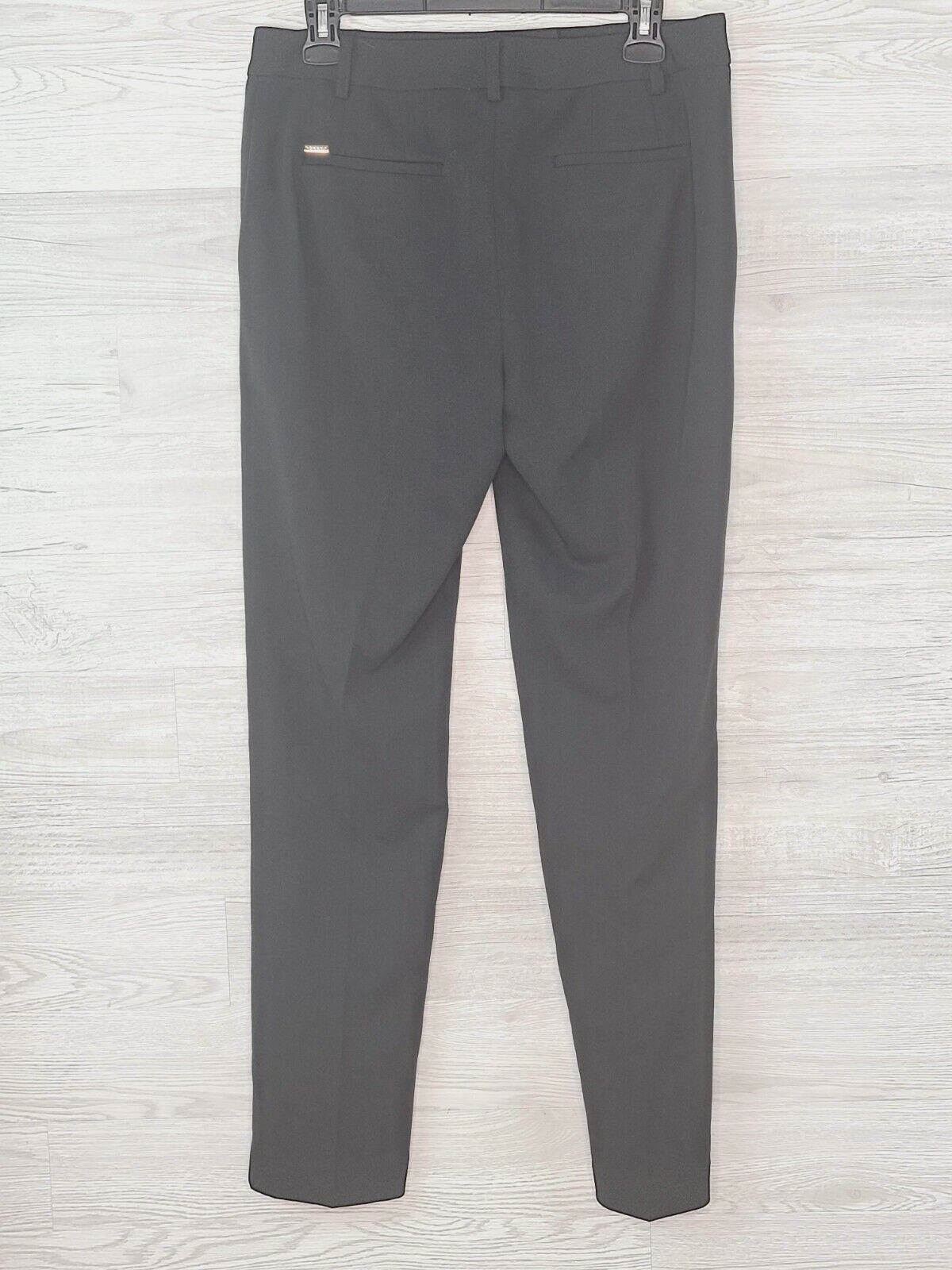 DKNY Women's Black Polyester Mid-Rise Business Suit Pants Size 4