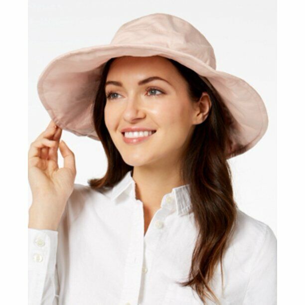 INC International Concepts Women's Blush Pink Solid Floppy Hat One Size