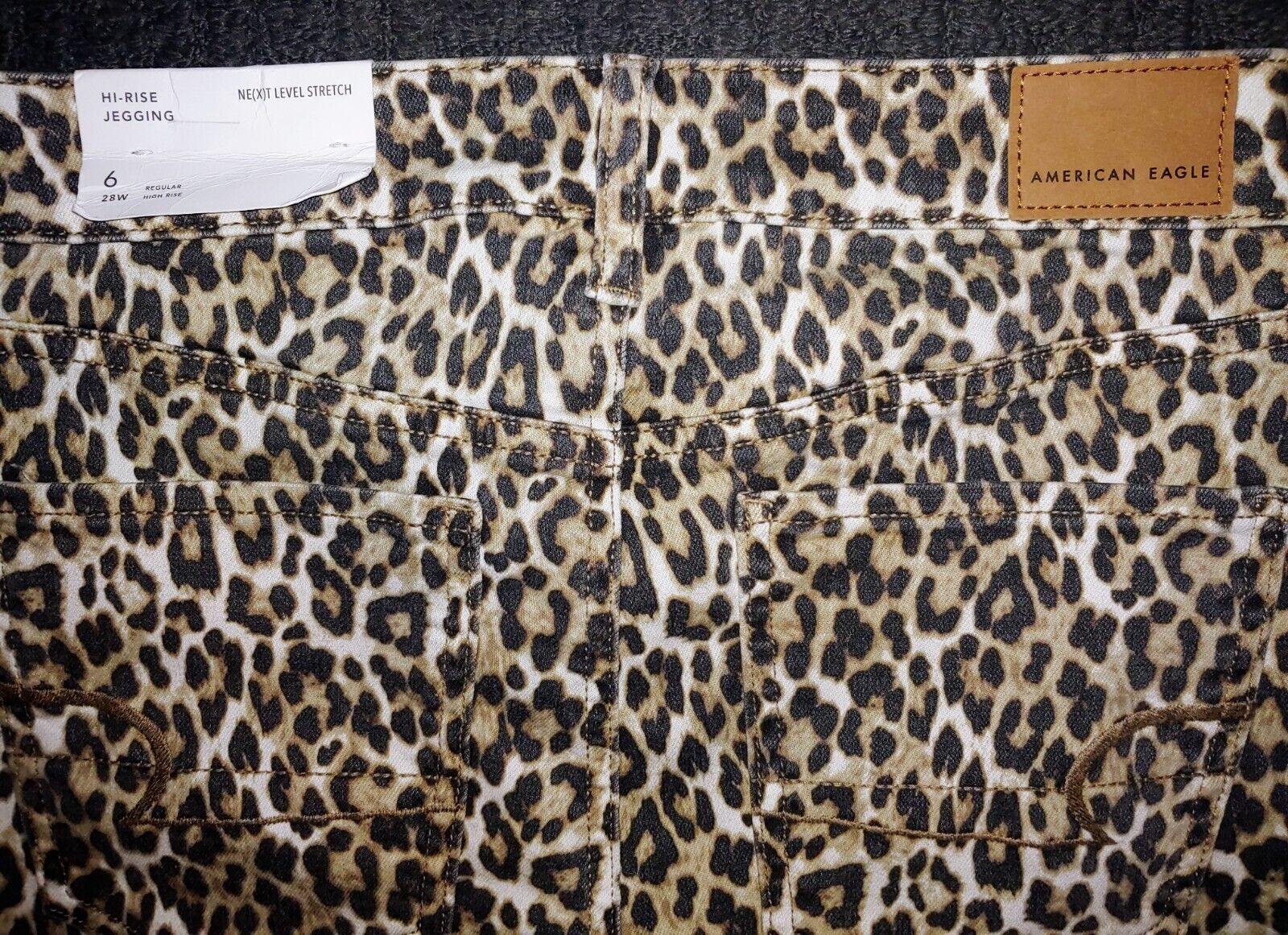 A&E American Eagle Leopard Print High Rise Stretch Jegging Size 6 (28W)