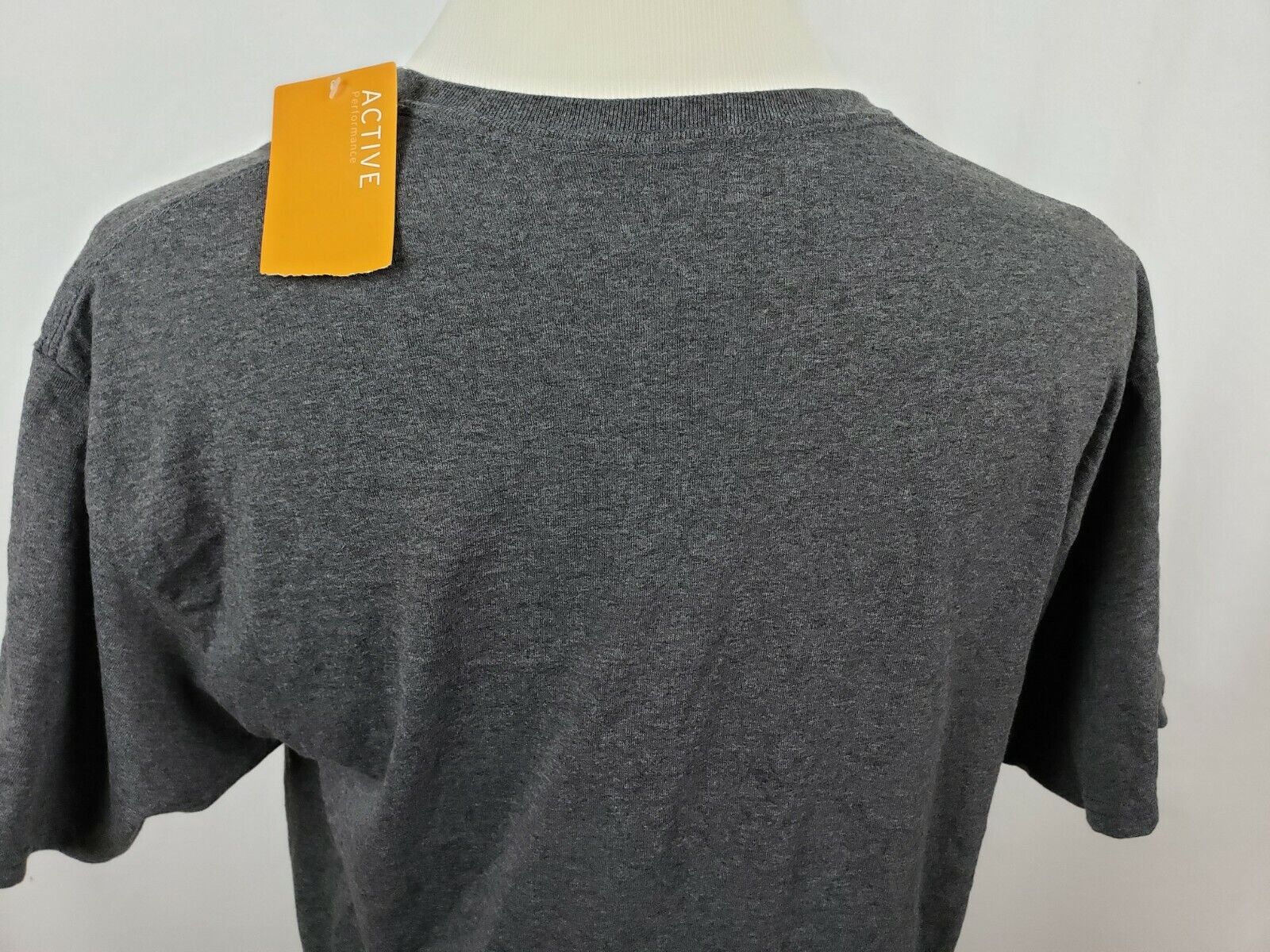 C9 Champion Men's Short Sleeve Gray V-Neck Athletic Tee Size Large