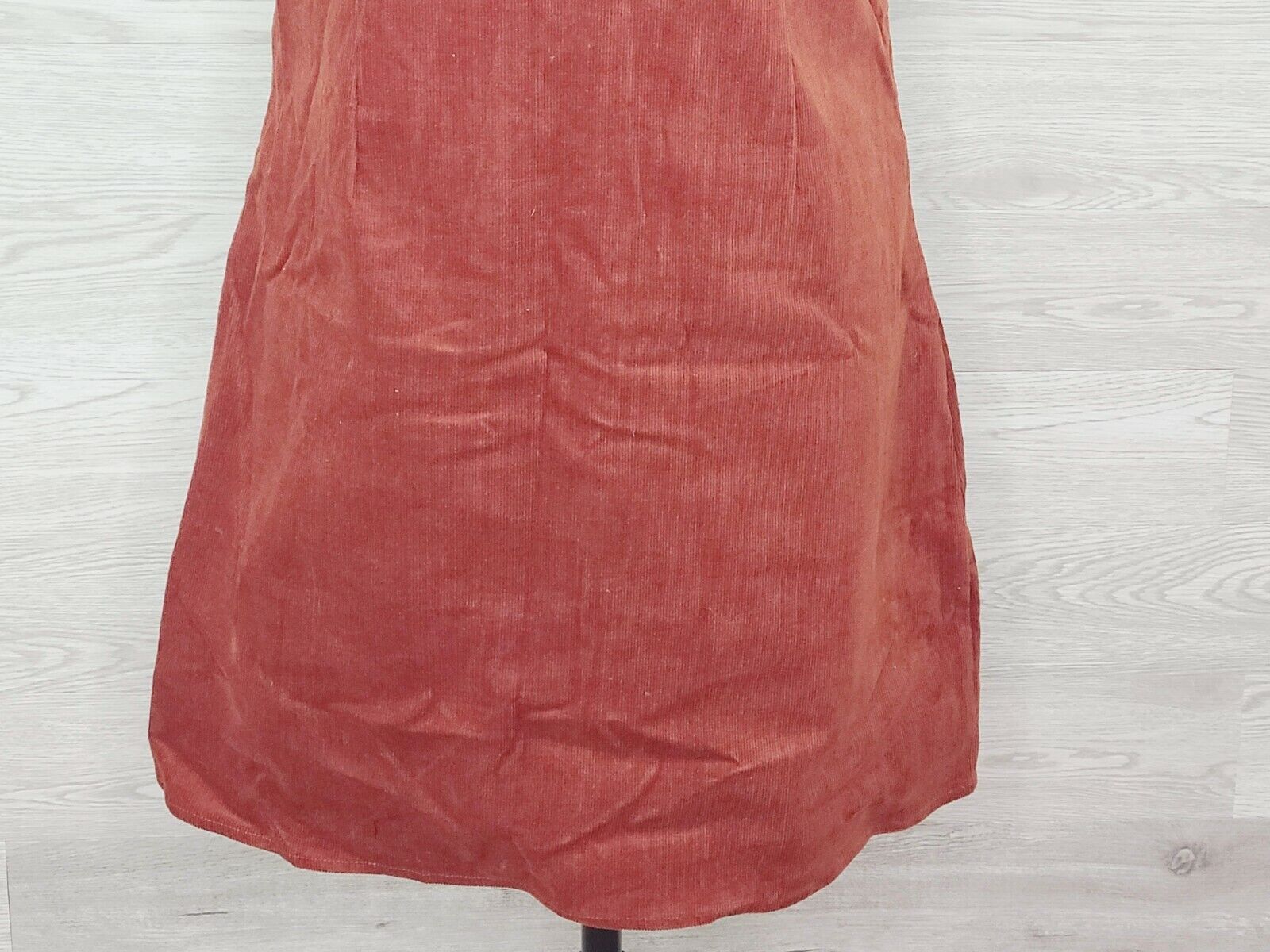 Lottie Moss Pacsun Women's Rust Corduroy Thin Strap Size Zip Dress Size XL