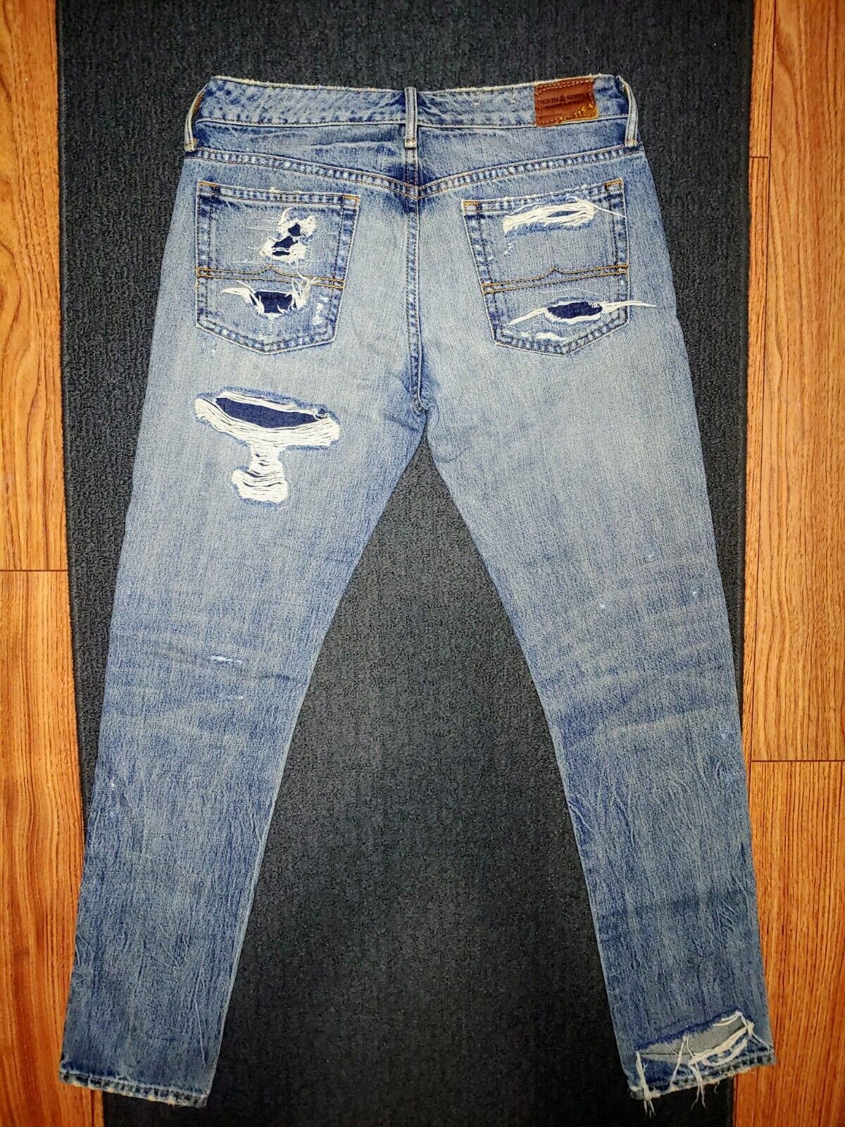 Ralph Lauren Preloved Vintage Demin & Supply Skinny Boyfriend Distressed Jeans Size 26/25*