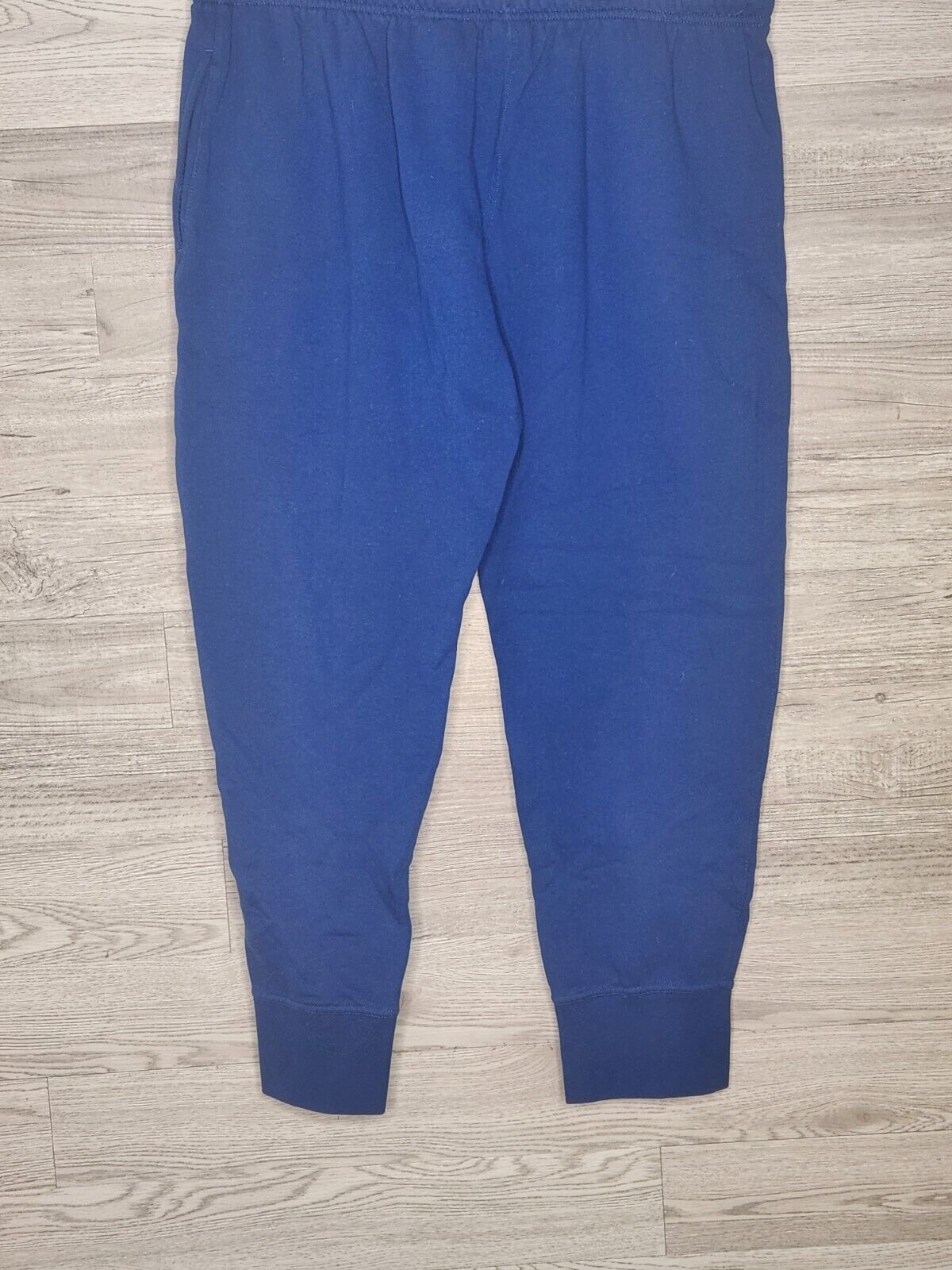 Reebok Men's Preloved Blue Fleece Tapered Leg Drawstring Jogger Sweatpants Size XL