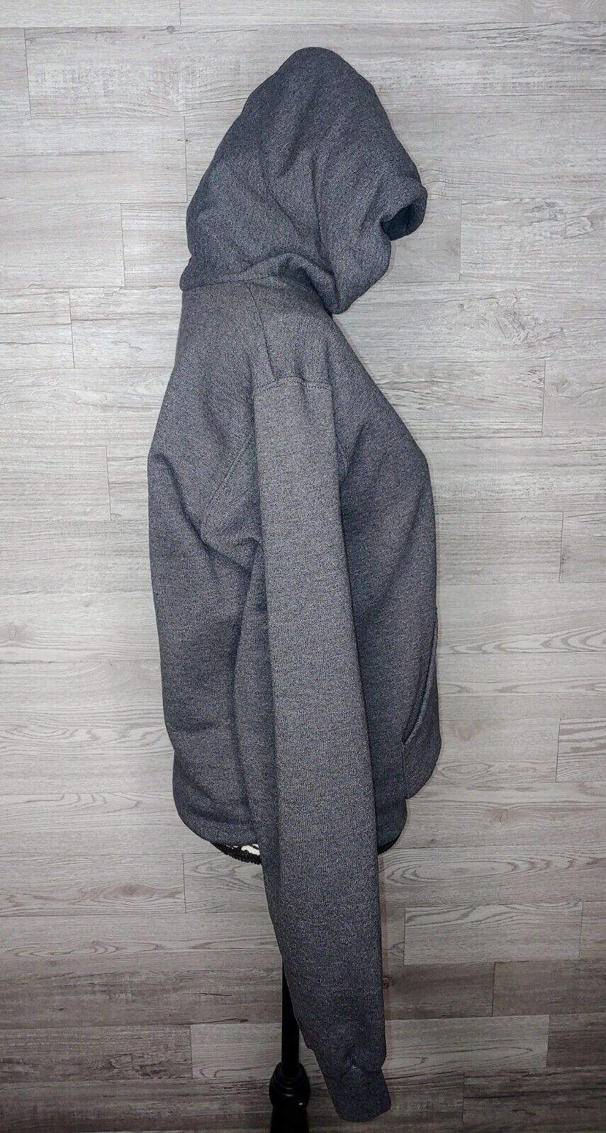 Champion X Knowlita 'Downtown or Nowhere' Dark Heather Grey Preloved Hoodie Size Small