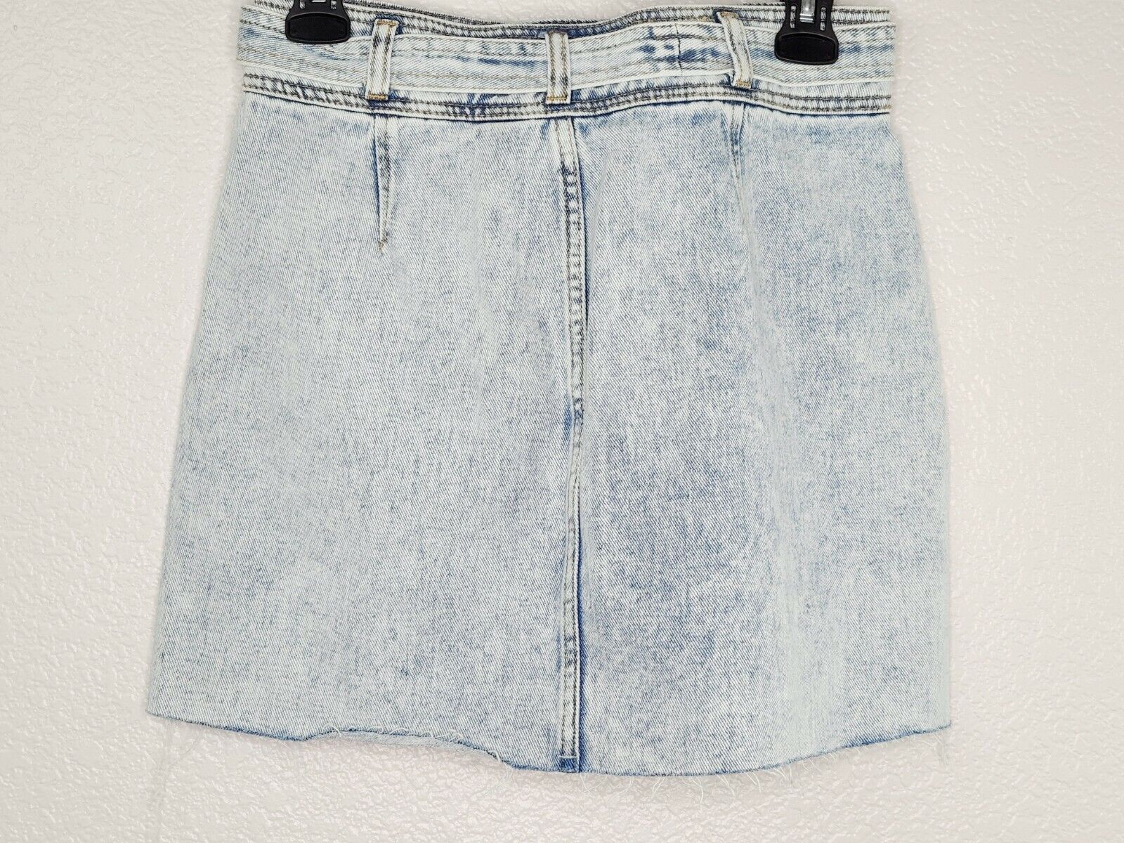 PacSun Los Angeles Women's Blue Bell Acid Wash Jean Skirt with Belt Size 26