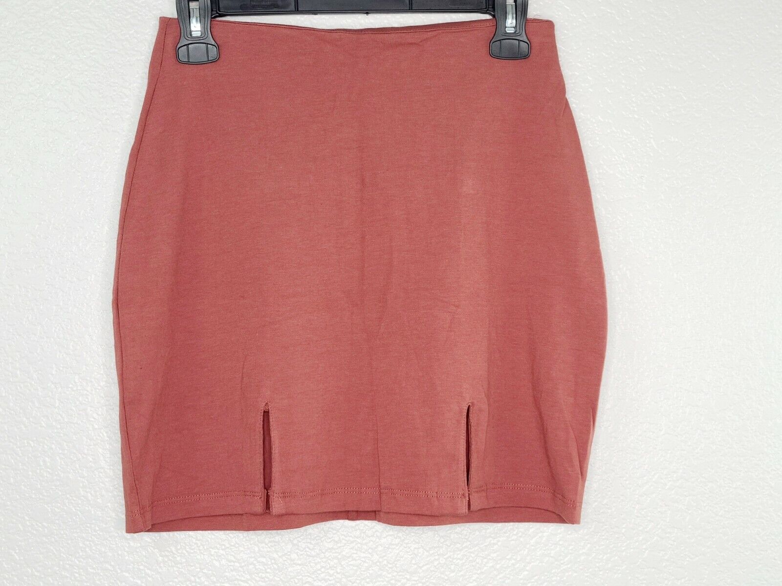 L.A. Hearts Women's Henna Burnt Orange Double Slit Mini Skirt Size Small