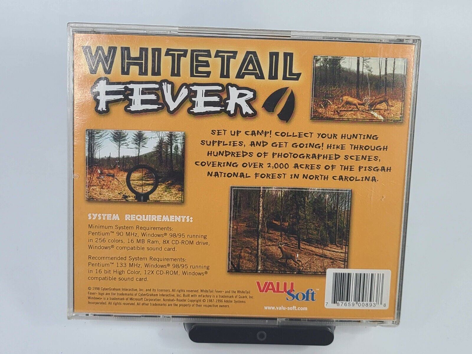 Whitetail Fever Pre-Owned PC CD Rom 1998 Buck Hunting Video Games for Windows