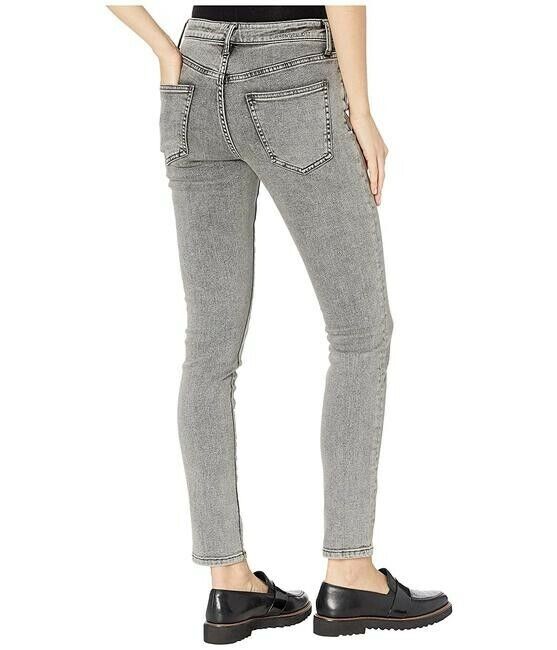 Current Elliott Stiletto Skinny High Rise Smoke Wash Grey Denim Jeans Size 23