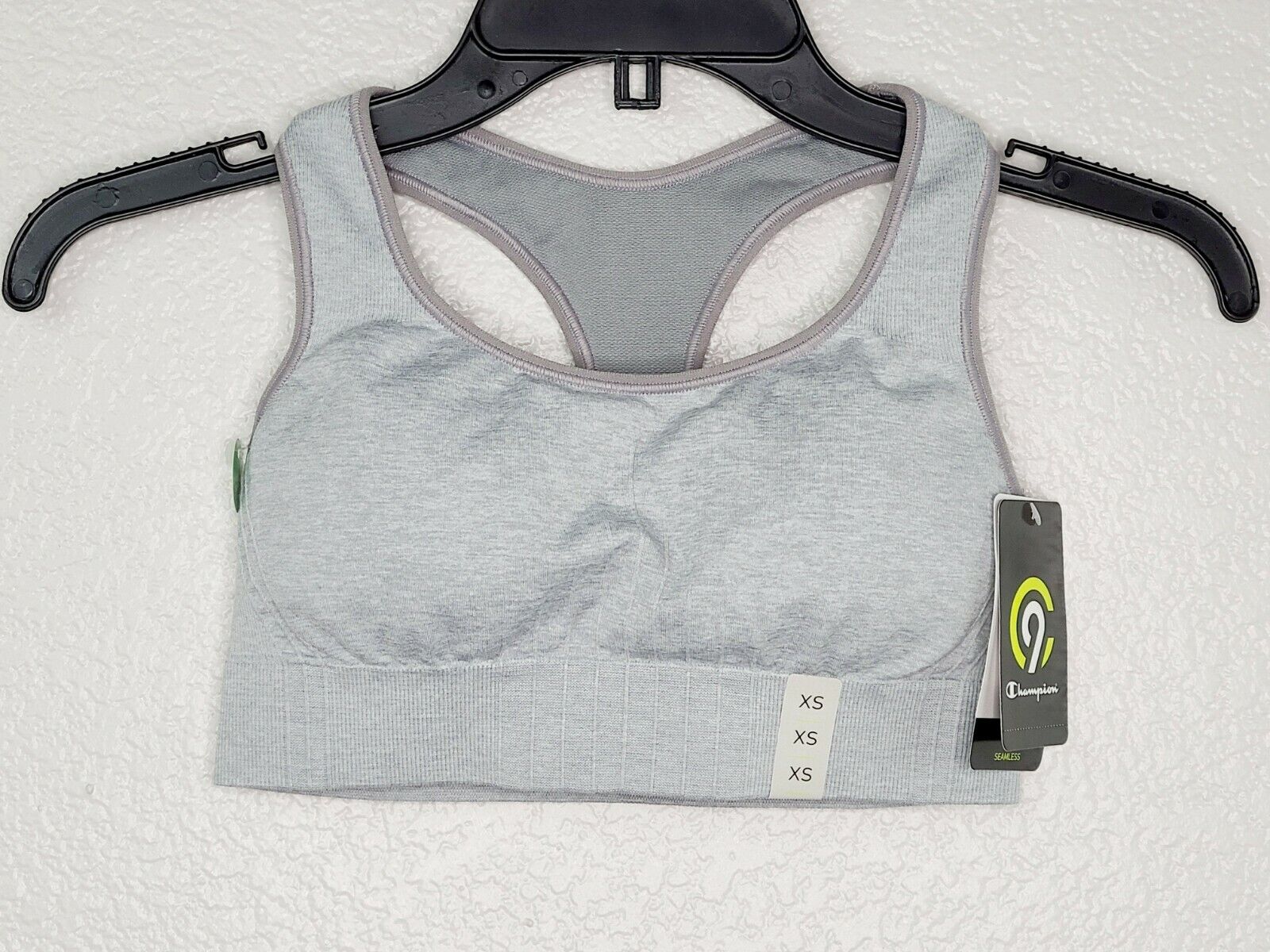 Champion C9 Duo Dry Women's Gray Heather Seamless Sports Bra Size XS