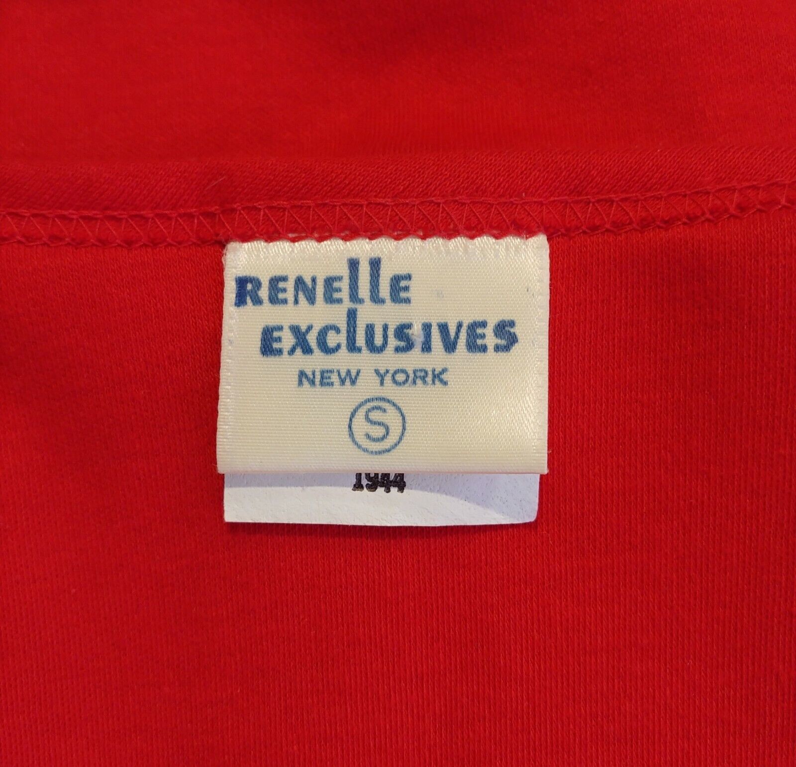 VINTAGE Renelle Exclusives Preloved NY & DC Comics Superman Red 3/4 Sleeve Shirt Size Small