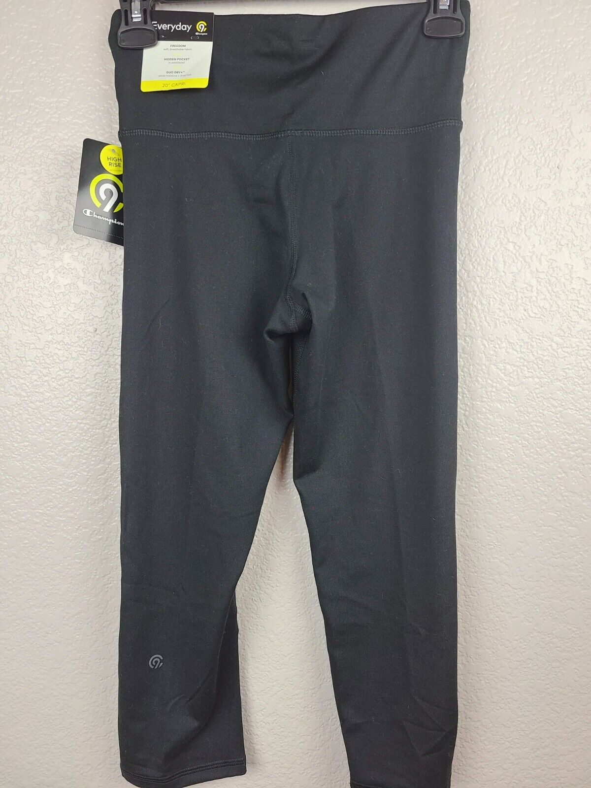 Champion C9 Duo Dry Women's Black Everyday High-Rise 20" Capri Pants