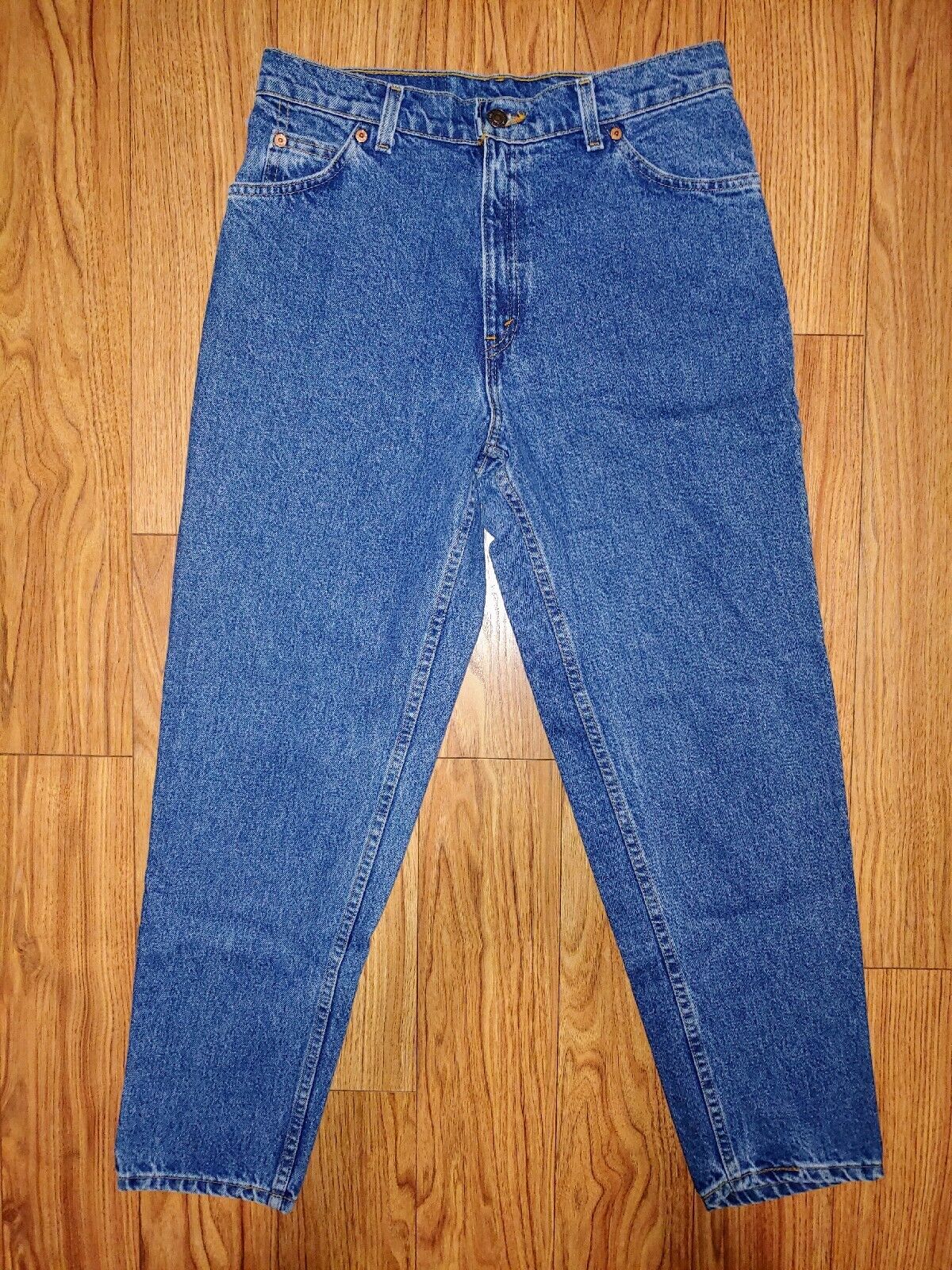 LEVIS Vintage 10950 High Rise Tapered Leg Relaxed Fit Denim Jeans Size