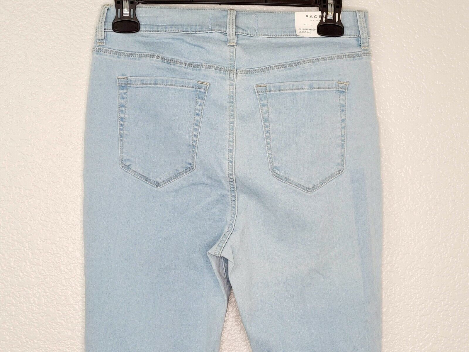 PacSun L.A. Women's Bundy Blue Super High Rise Distressed Jegging Size 26 New