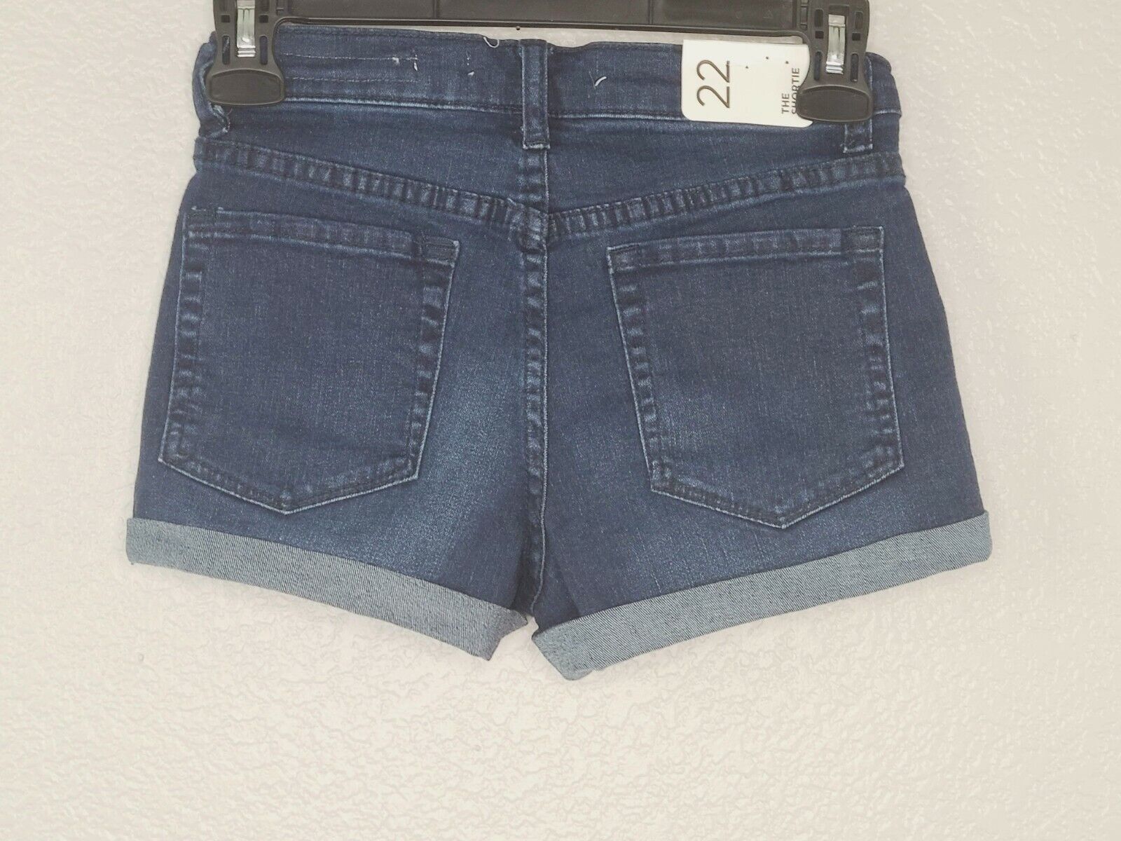 PacSun L.A. Women's Daniel Blue Denim Mid-Rise The Shortie Shorts Size 22