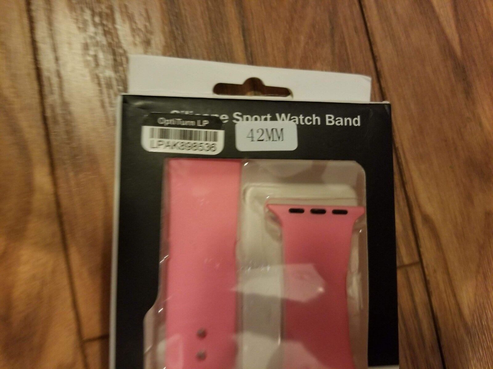 Faly Silicone Replacement Pink Sport Watch Band for Apple Watch 42mm