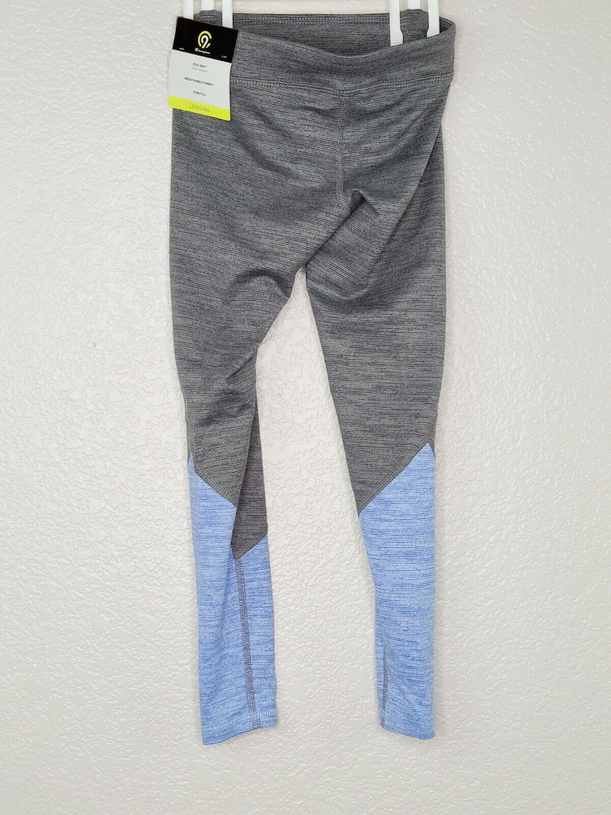 Champion C9 Duo Dry Girls Gray Breathable Fabric Stretch Athletic Leggings