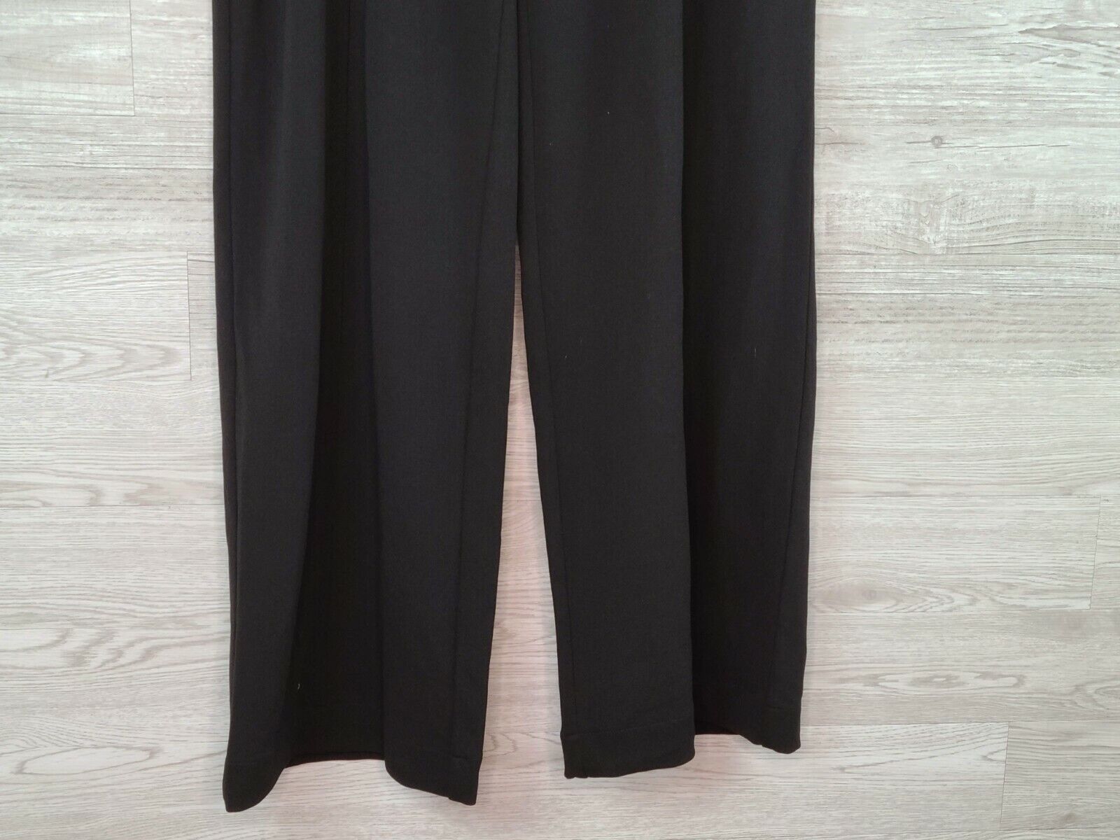 INC Women's Black Side-Belt Wide-Leg High-Rise Dress Pants Size 8