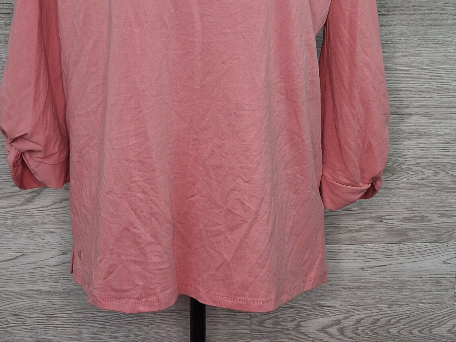 Lauren Ralph Lauren Women's Pink Long Sleeve Round Neck Top Size XL