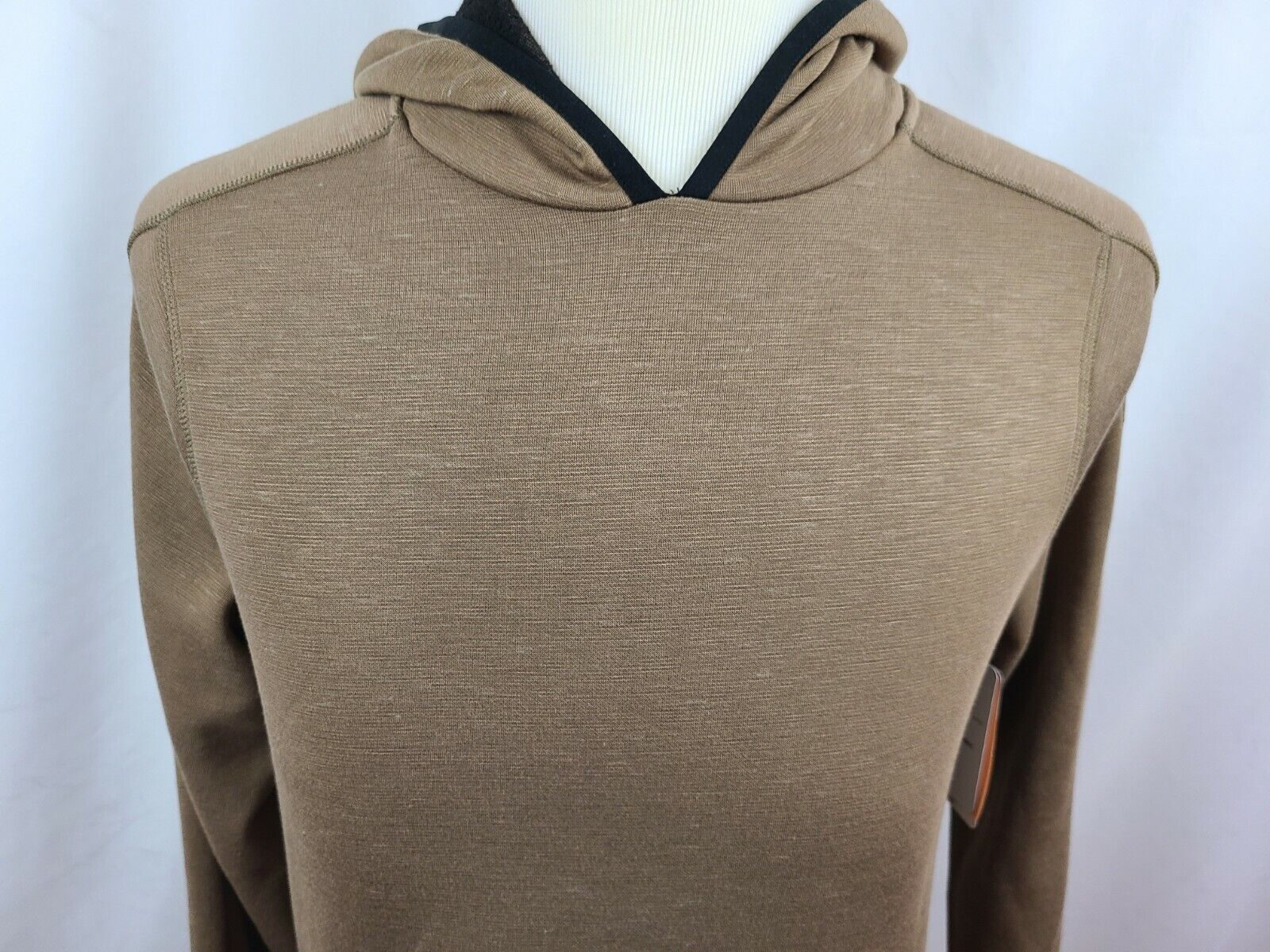 Champion C9 Men's Brown Long Sleeve Hooded Pullover Sweatshirt Size Small