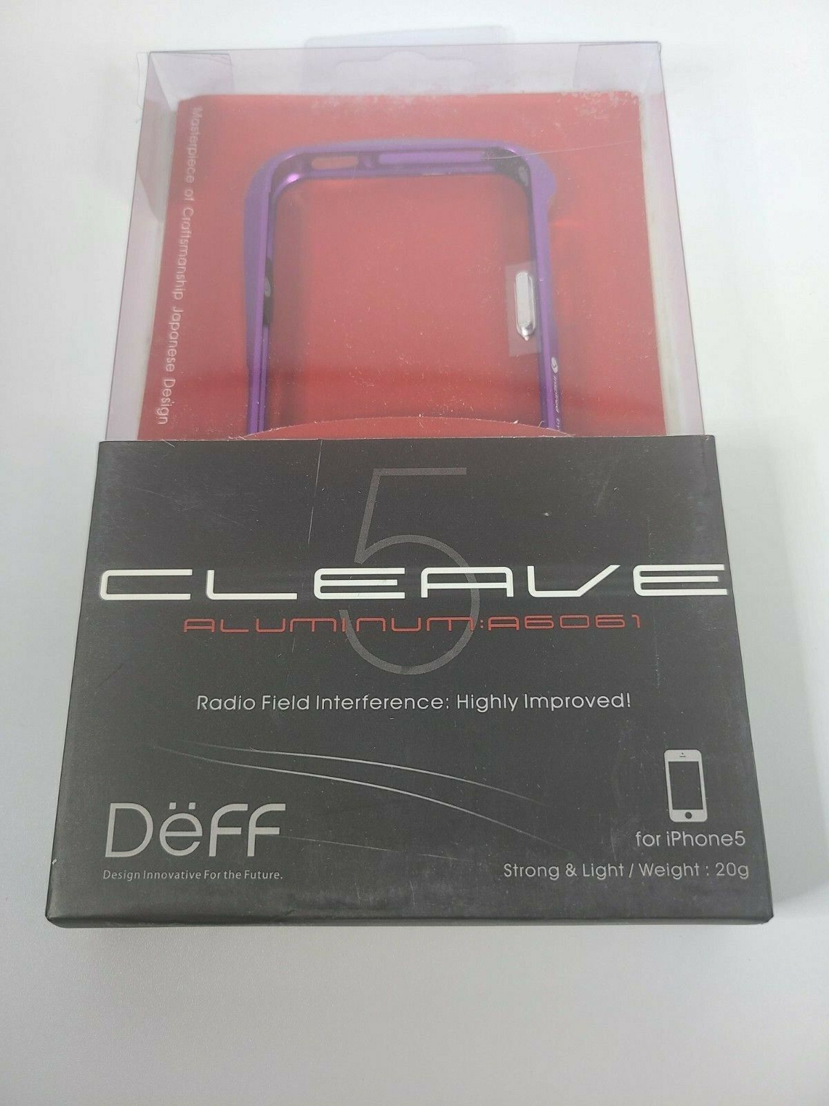 Deff Cleave 5 Purple Aluminum Bumper Model: A6061 for iPhone 5