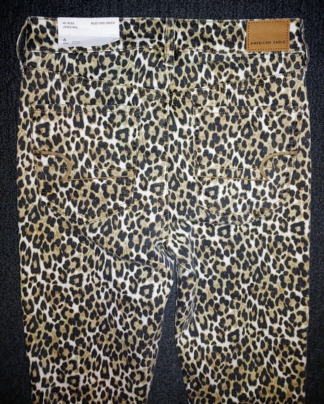 A&E American Eagle Leopard Print High Rise Stretch Jegging Size 6 (28W)