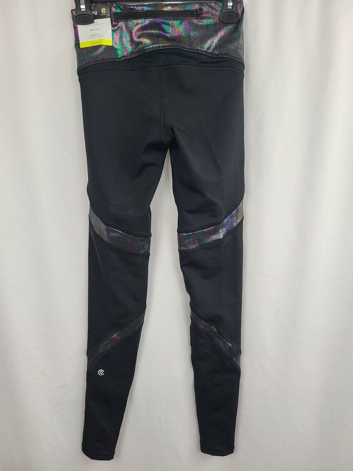 Champion C9 Duo Dry Women's Black Running Iridescent Reflective Legging