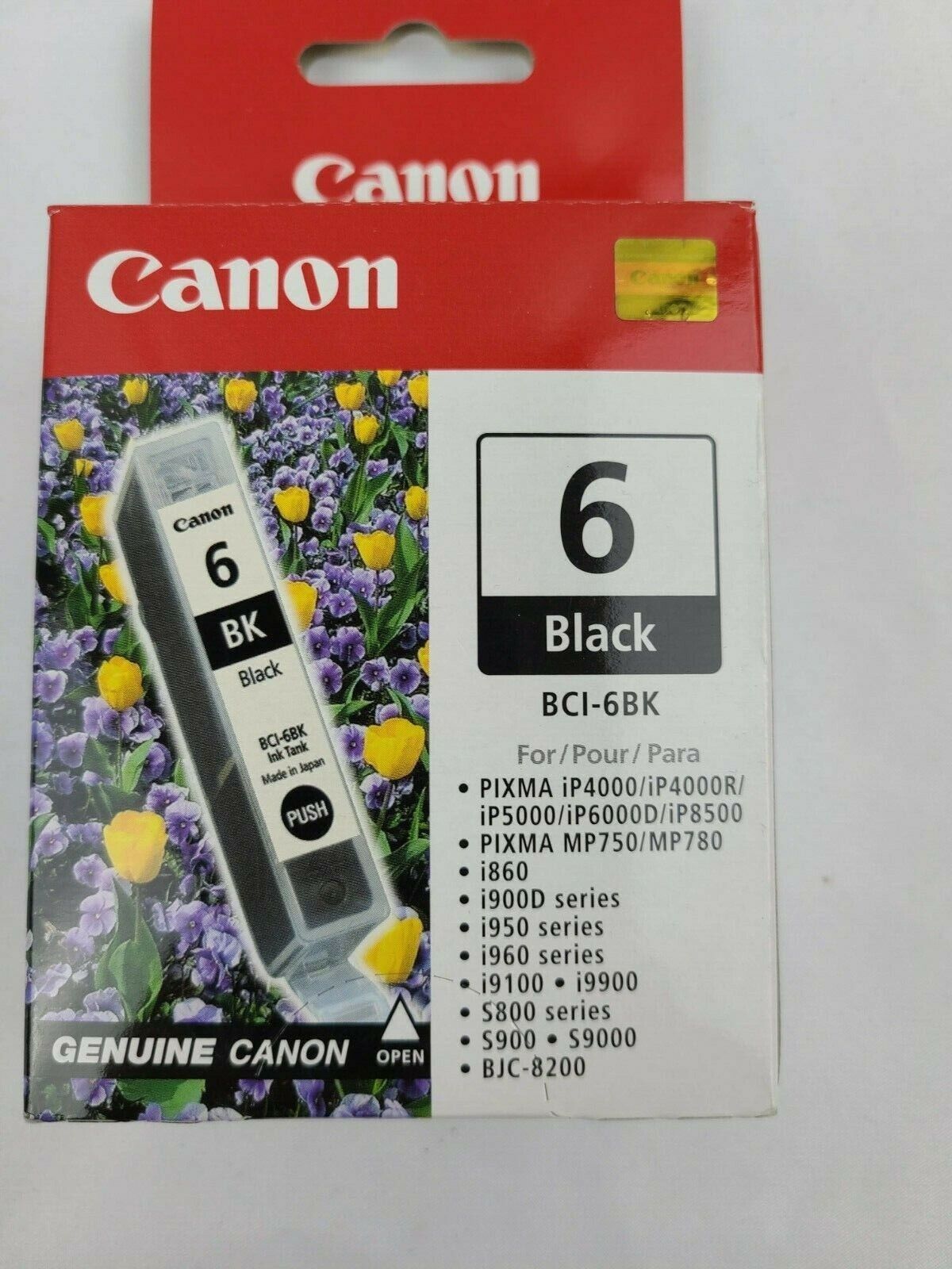 Genuine Cannon Black 6 Replacement Ink Cartridge BCI-6BK