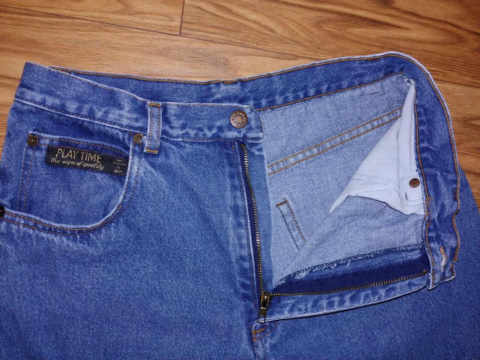 VINTAGE Preloved Lee/Levis 80s Play Time High Rise Tapered Denim Mom Jeans Size 11/12