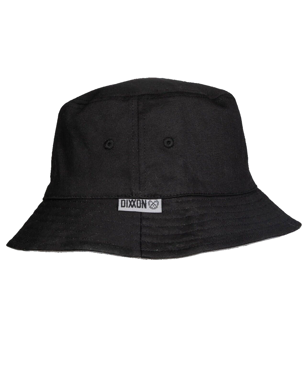 Dixxon Flannel Co Black & Gray Reversible Bucket Hat One Size New