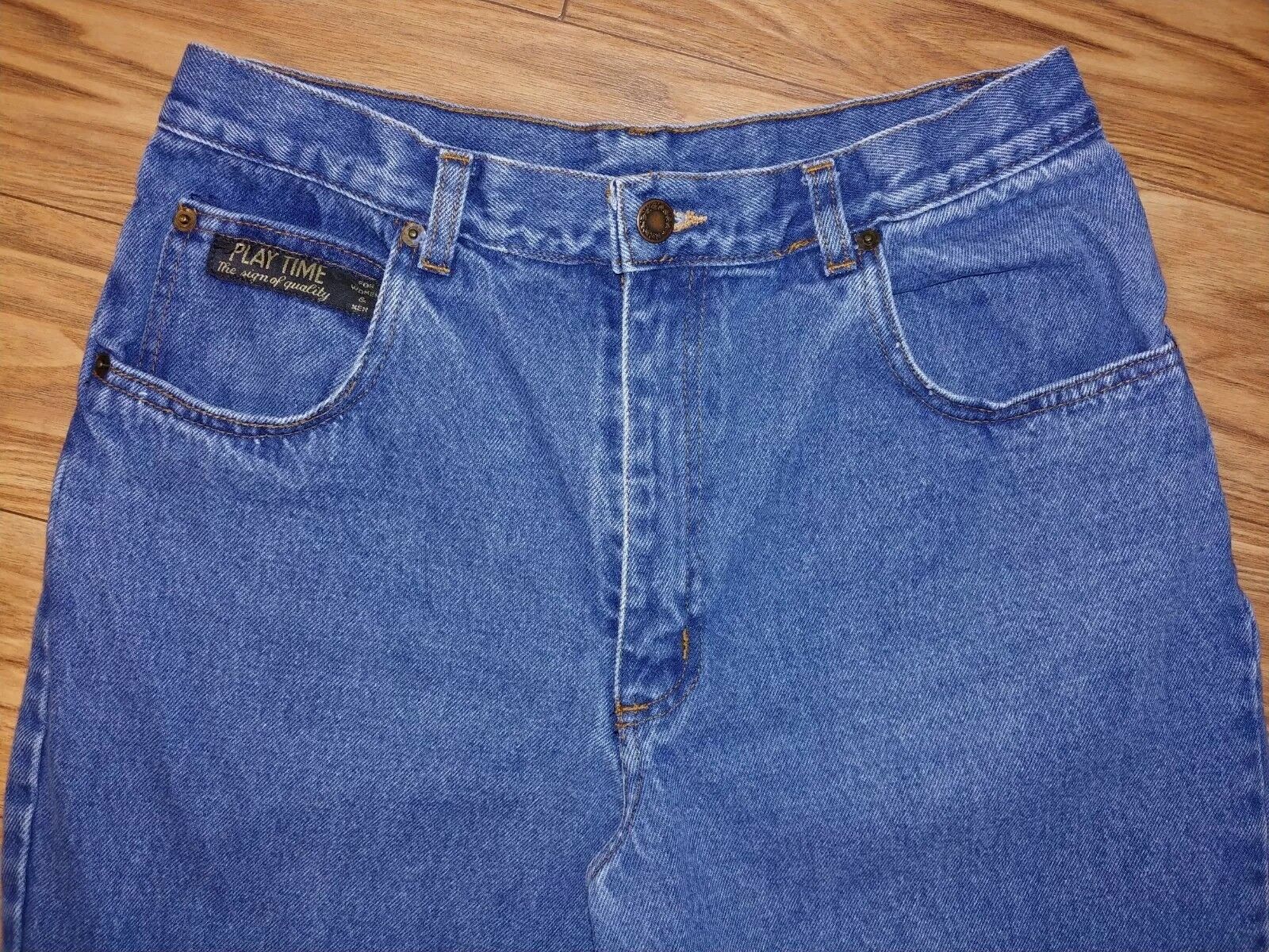 VINTAGE Preloved Lee/Levis 80s Play Time High Rise Tapered Denim Mom Jeans Size 11/12