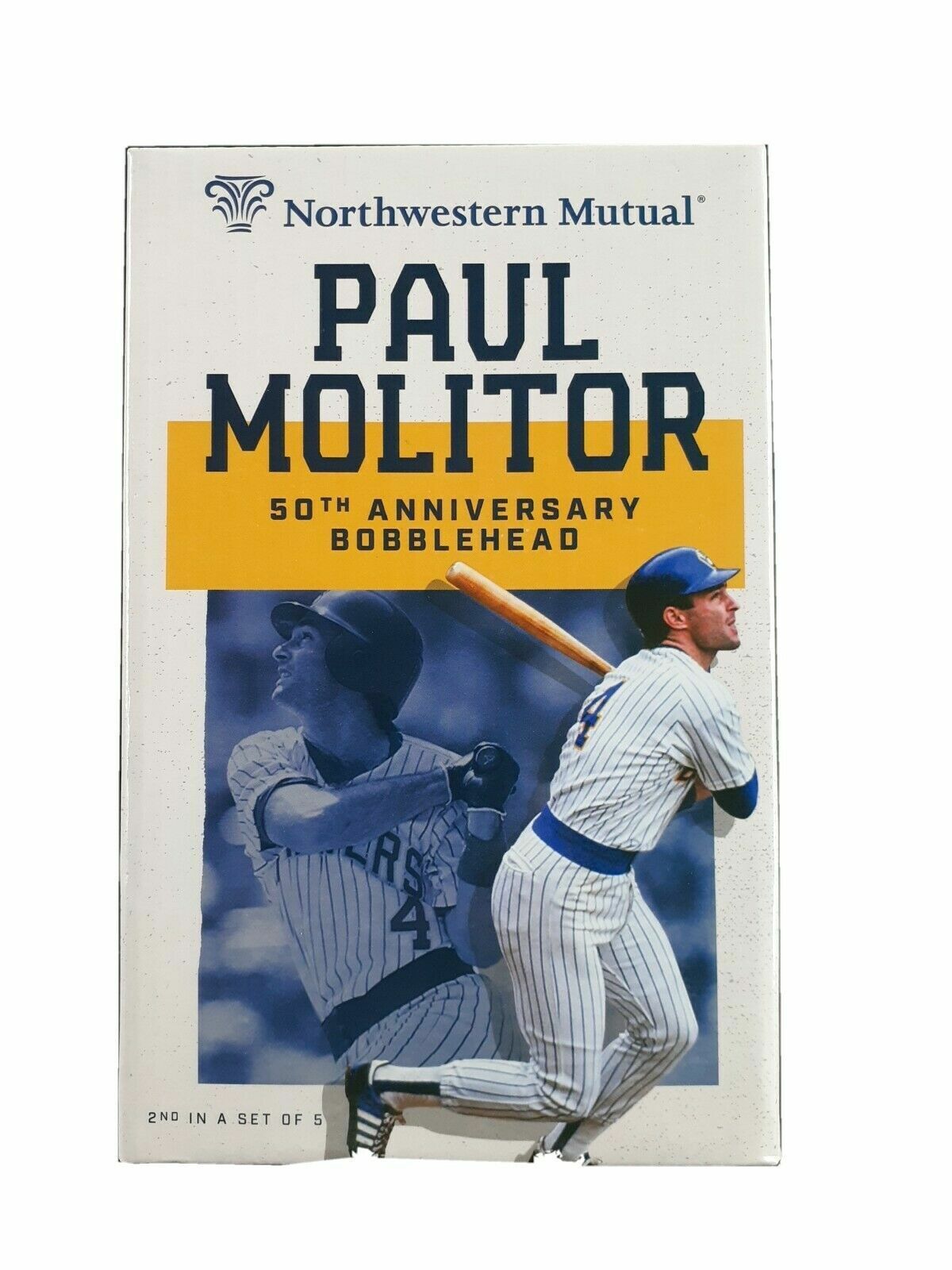 Paul Molitor Milwaukee Brewers 50th Anniversary 1980's Week Bobblehead