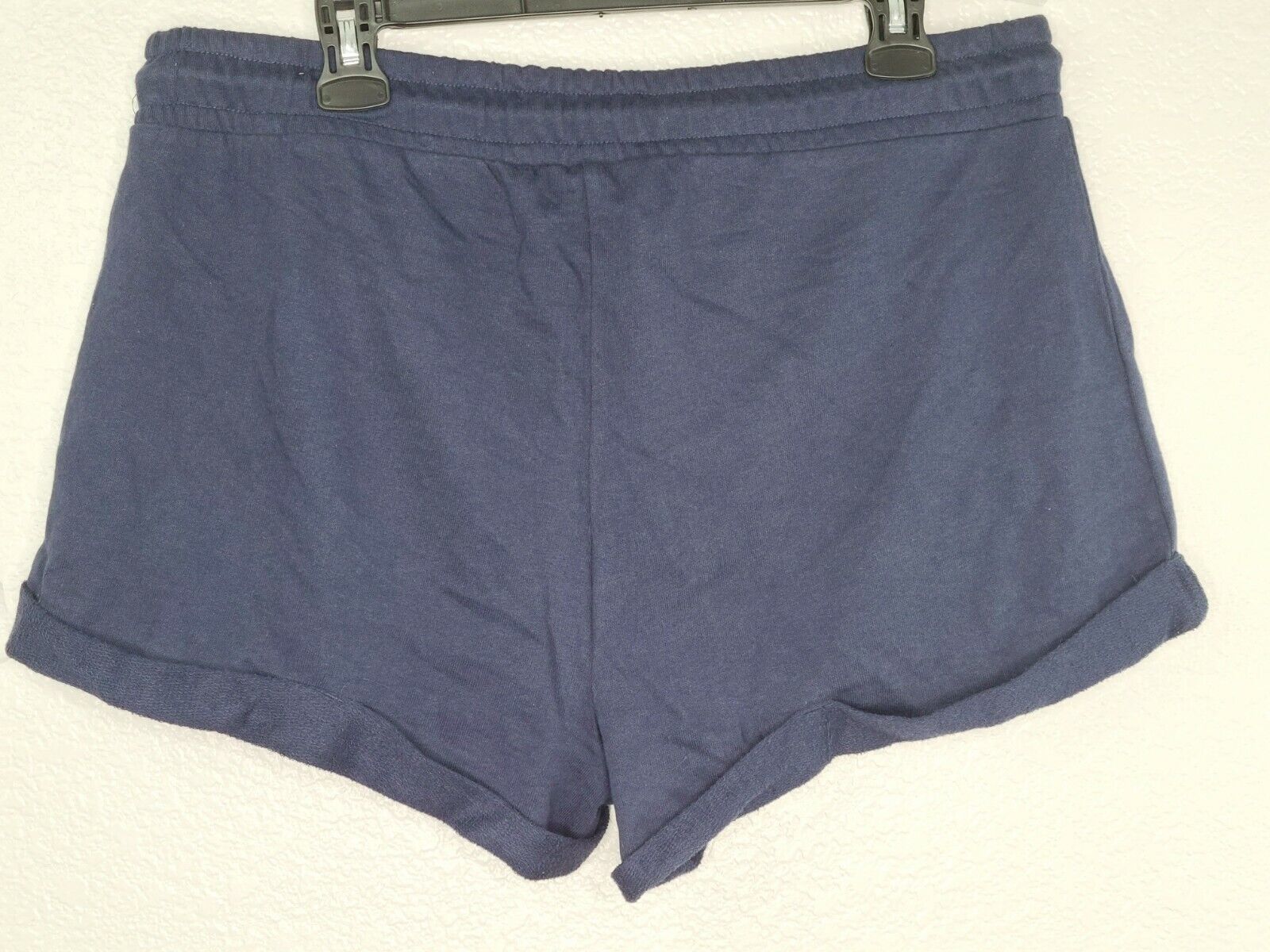 Spalding Women's Navy Blue Athletic Lounge Patch Shorts Size Small