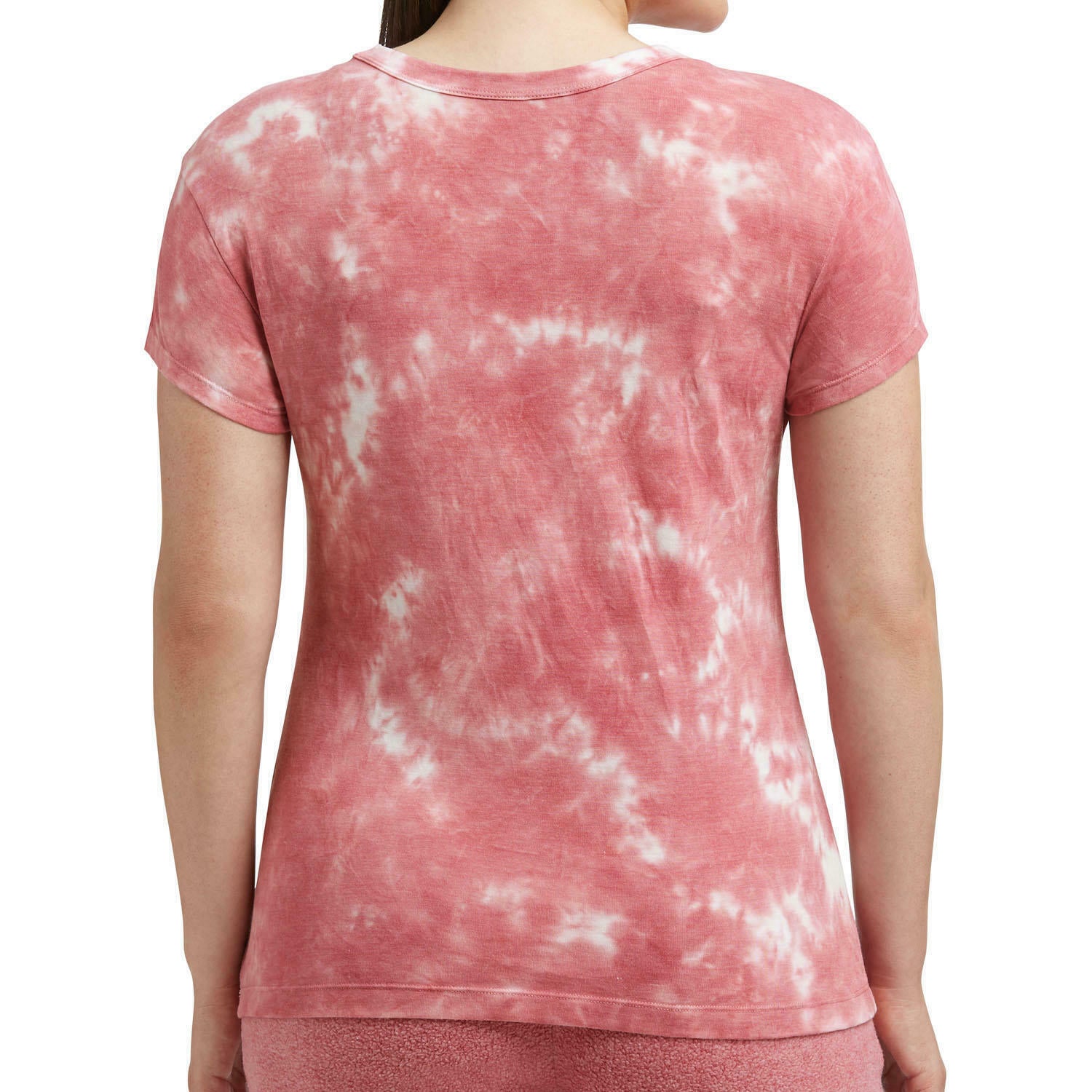 Member's Mark Women's Rose Luxe Tie Dye Soft Relaxed Fit Short Sleeve Tee Large