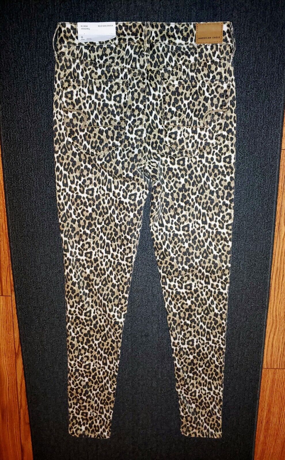 A&E American Eagle Leopard Print High Rise Stretch Jegging Size 6 (28W)