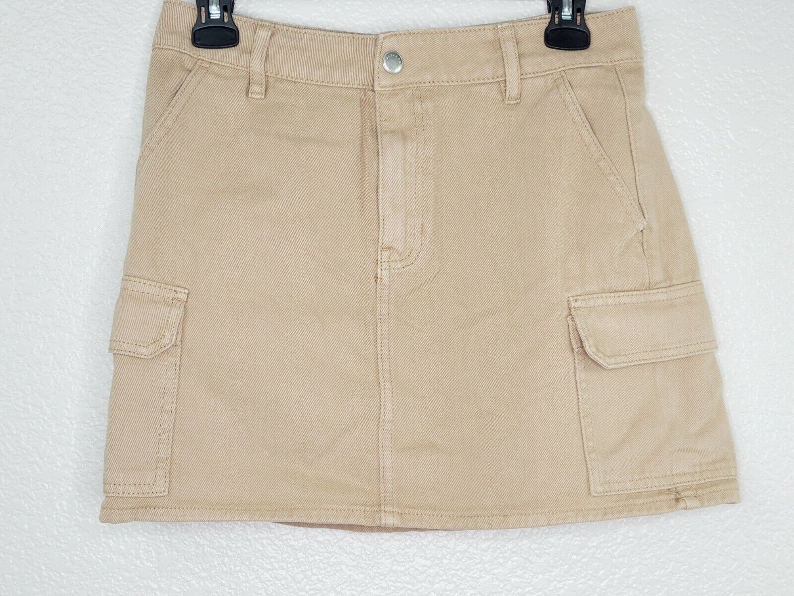 PacSun Los Angeles Women's Khaki Tan Denim Cargo Jean Skirt Size 26