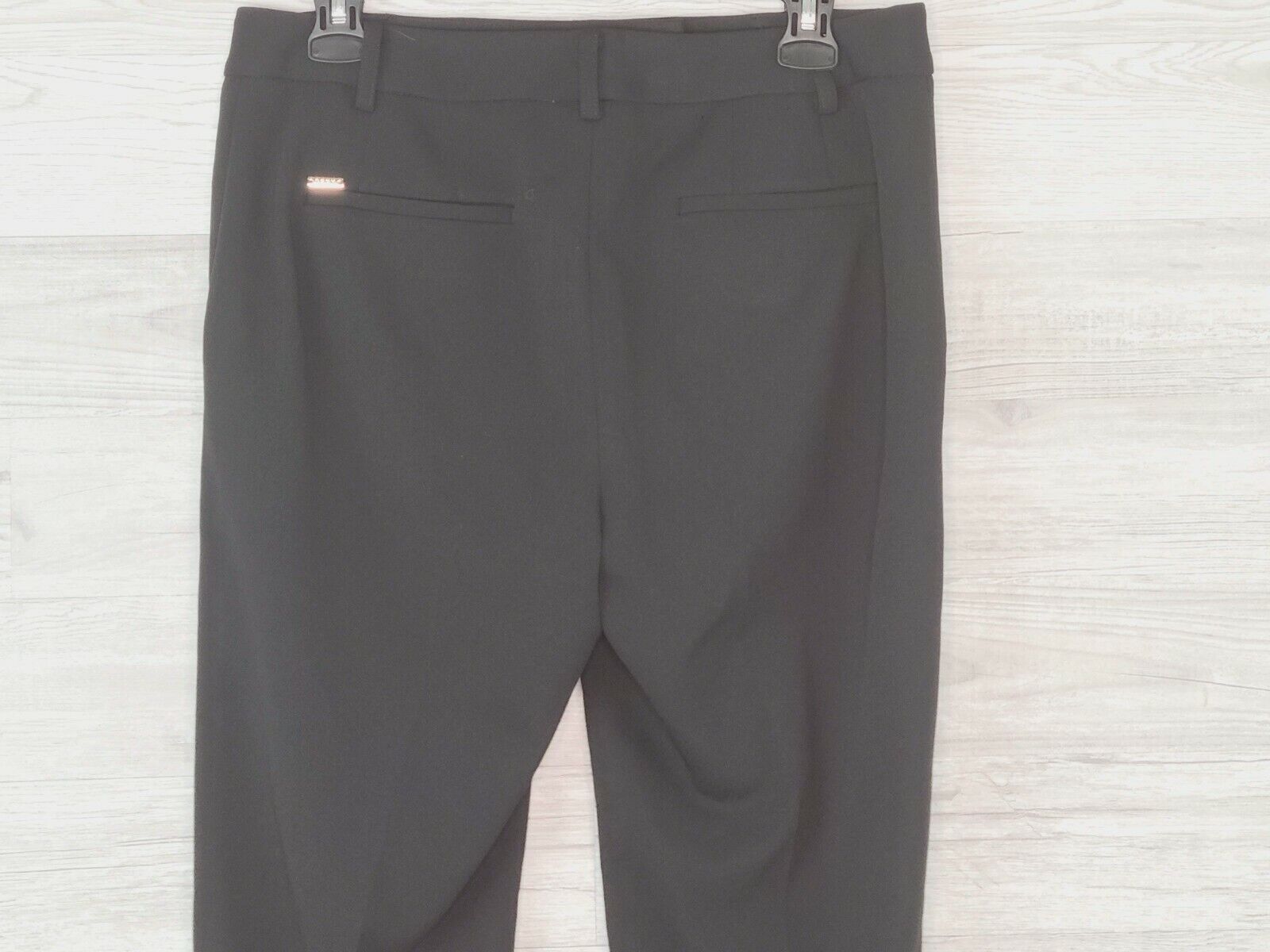 DKNY Women's Black Polyester Mid-Rise Business Suit Pants Size 4