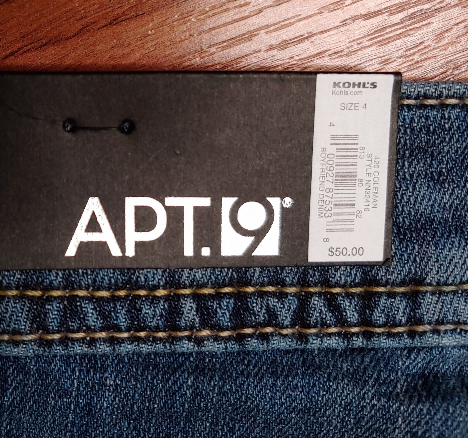 Apt. 9 Coleman Boyfriend Crop Denim Jeans, Stretch Women's Size 4