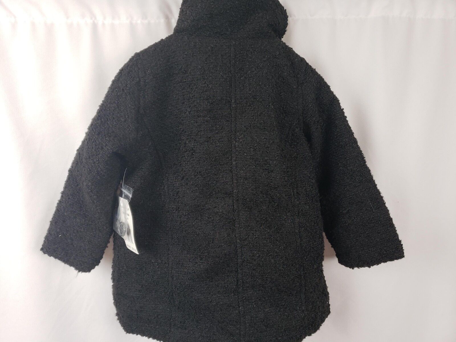 Madden Girl Faux Wool Pea Coat Button Front Black Girls Size 2T