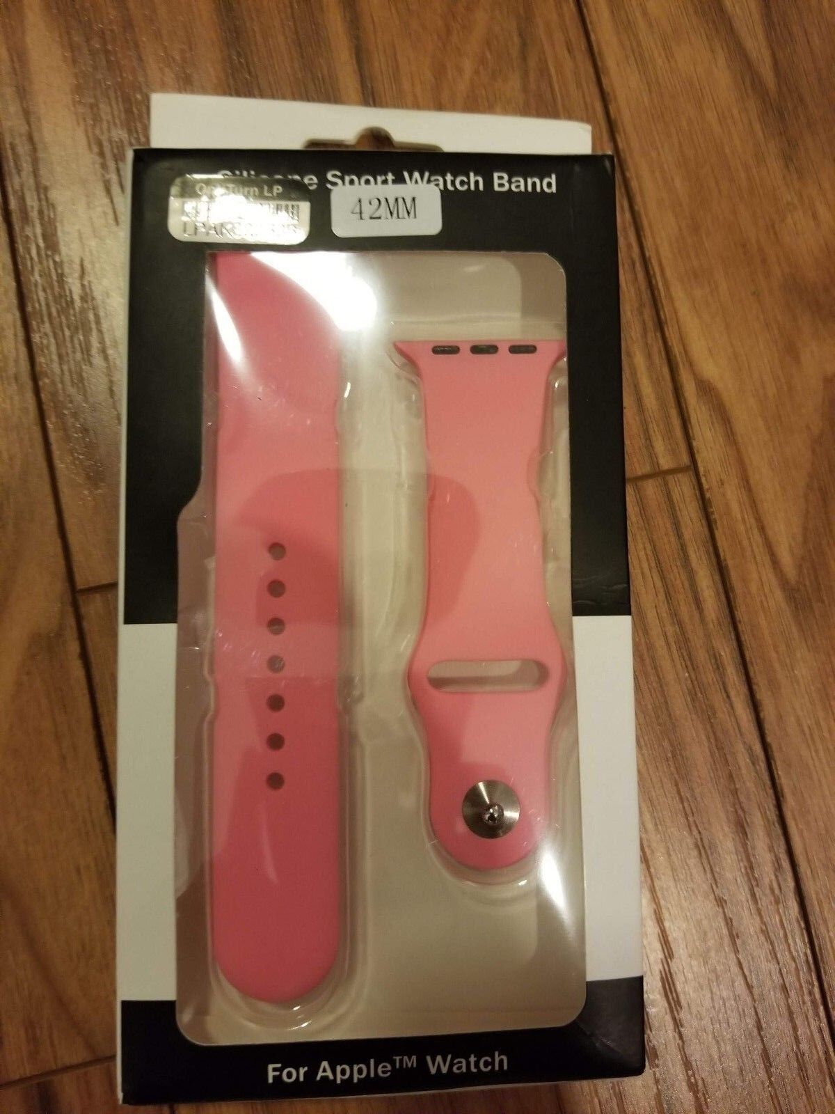 Faly Silicone Replacement Pink Sport Watch Band for Apple Watch 42mm